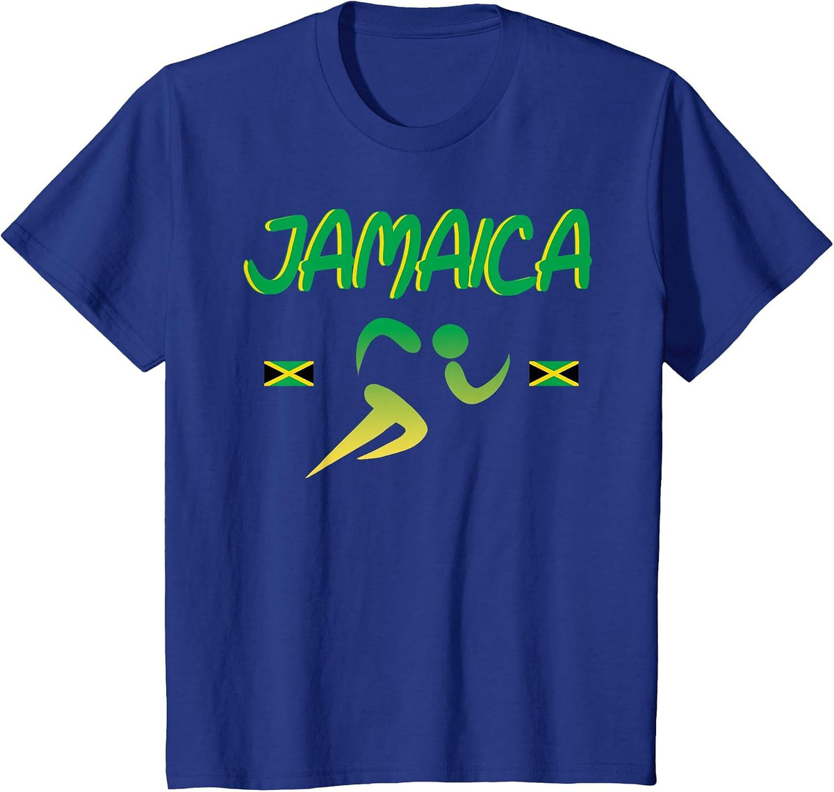 Jamaica Pride Track and Field Running 2021 Souvenir T-Shirt - Royal Blue