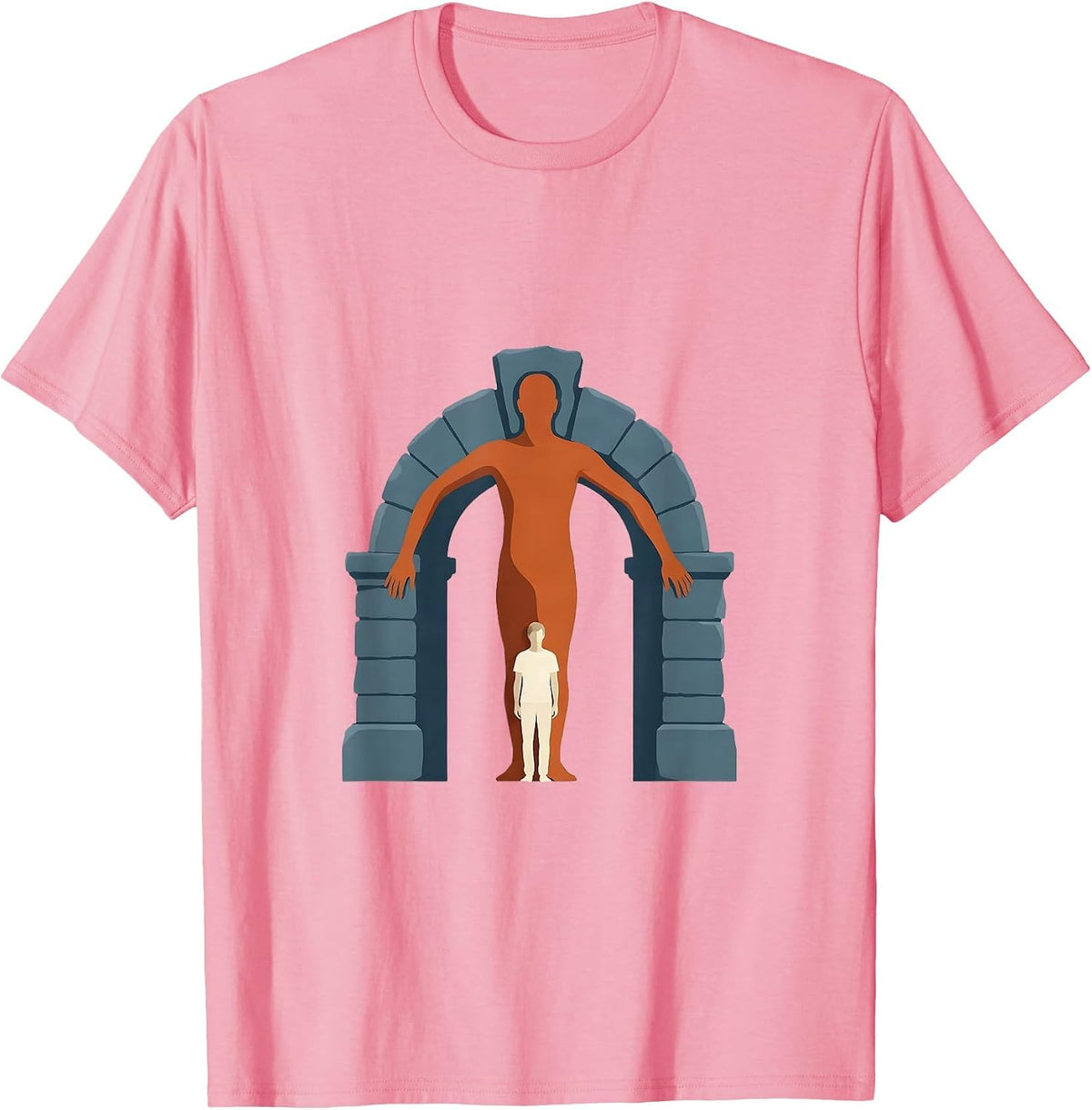 Men's Stone Arch Paraprofessional Support Staff Humor T-Shirt - Pink