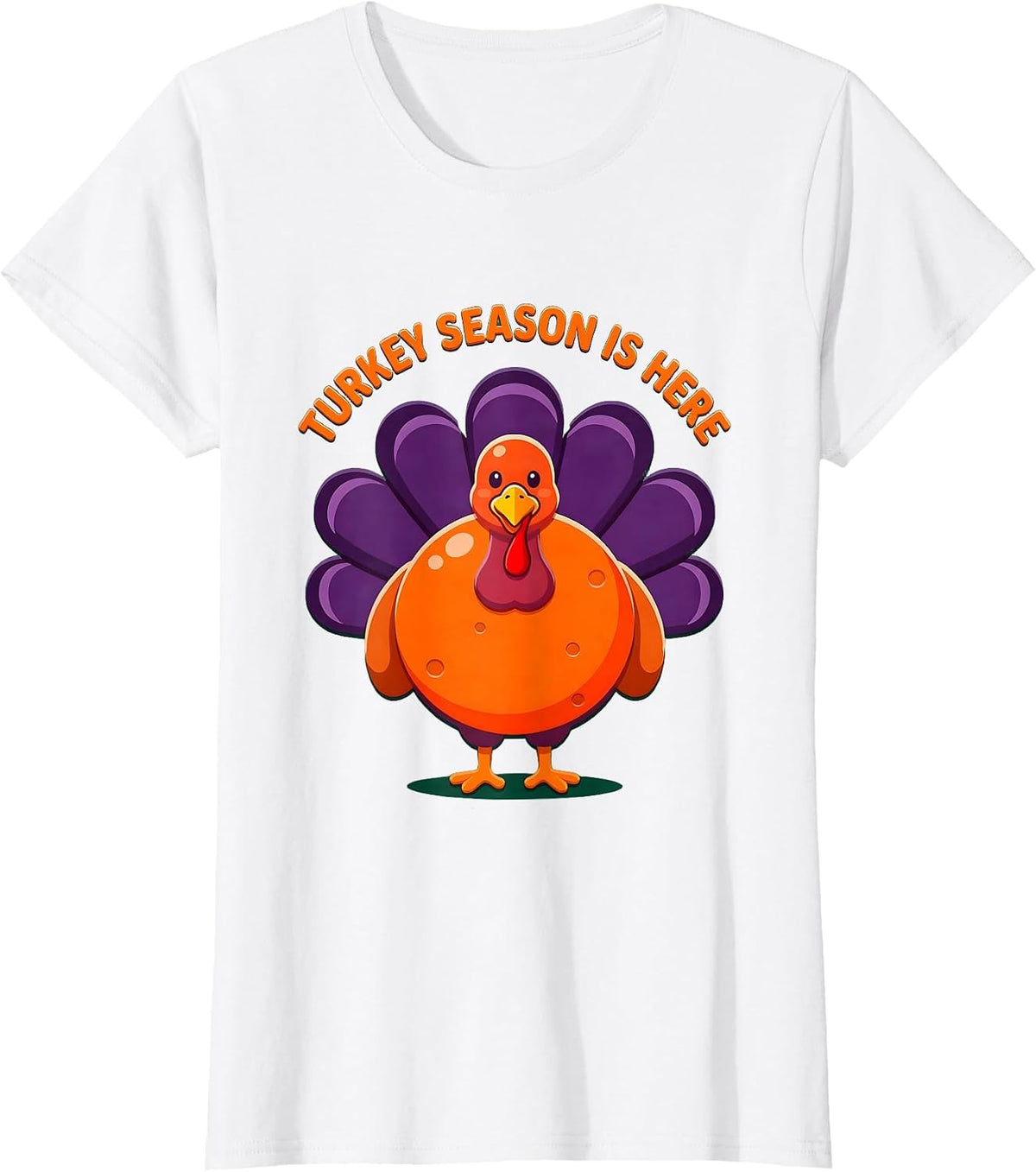 Turkey Season Is Here Thanksgiving Hunting Design T-Shirt - White