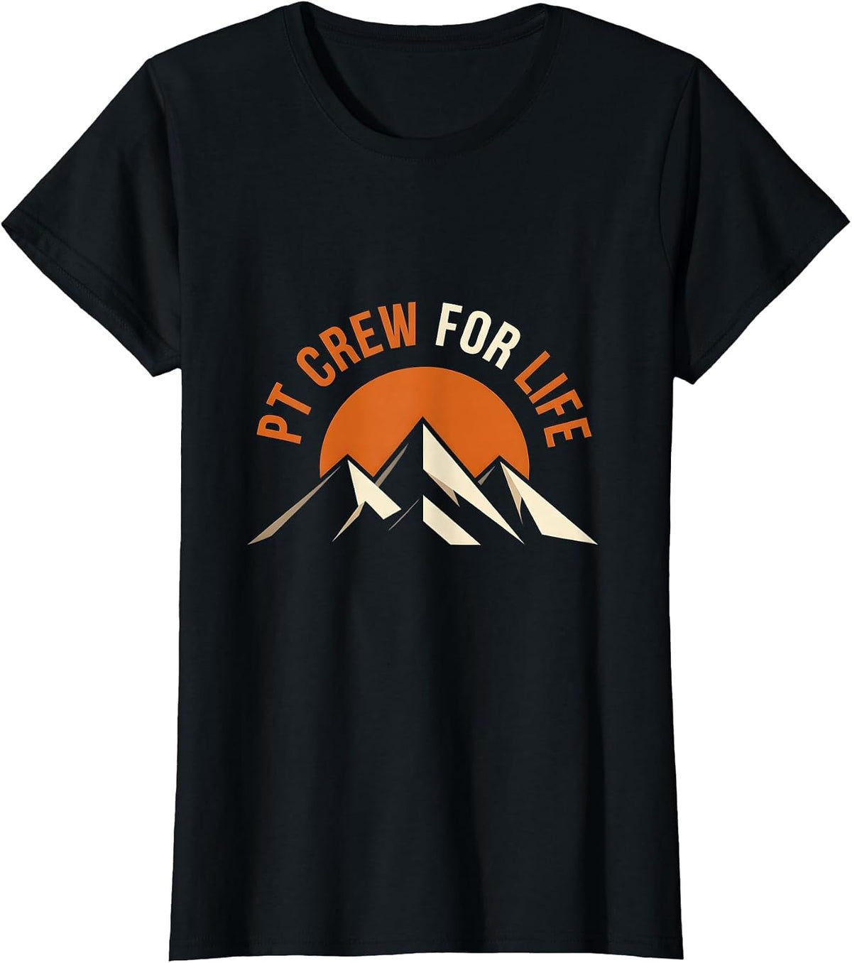 PT Crew For Life Physical Therapy Design T-Shirt - Black