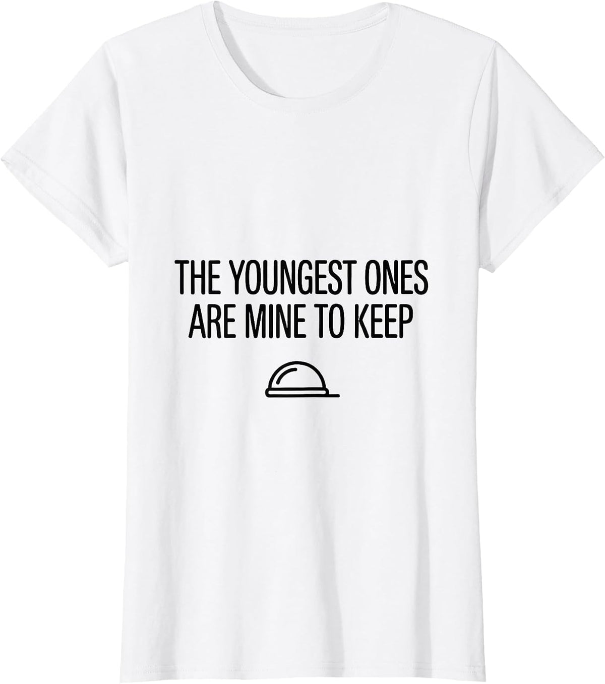 Women's The Youngest Ones Are Mine to Keep Cute NICU Nurse Pediatric T-Shirt - White