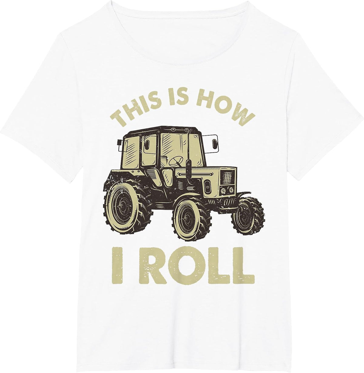 Cool Farming Tractor Art for Men Women Tractor Lover Farmer T-Shirt - White