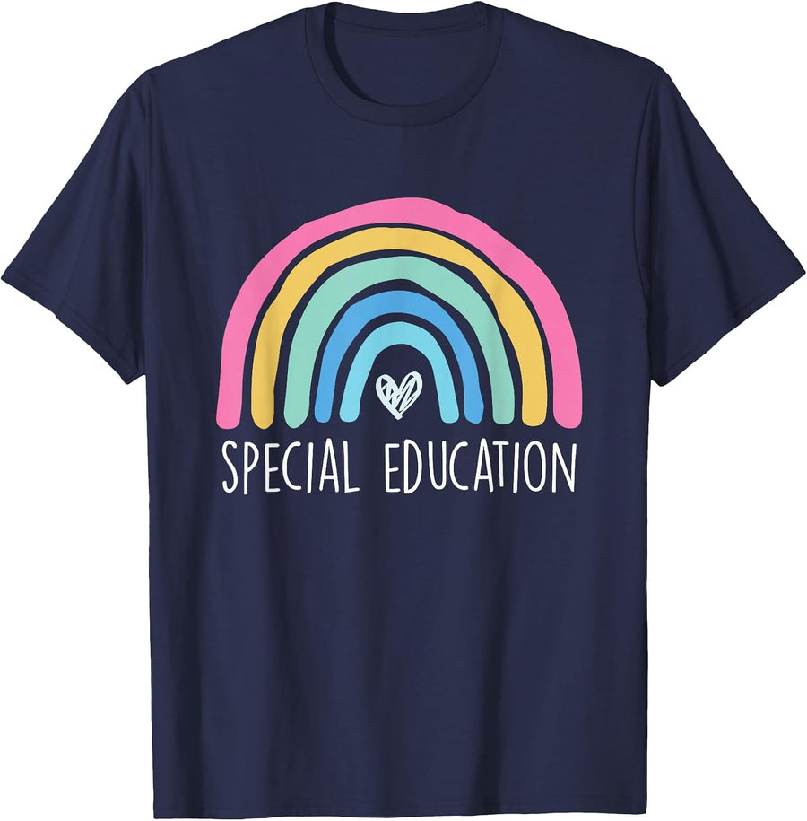 Special Education Sepd Teacher Paraprofessional Speducator T-Shirt - Navy Blue