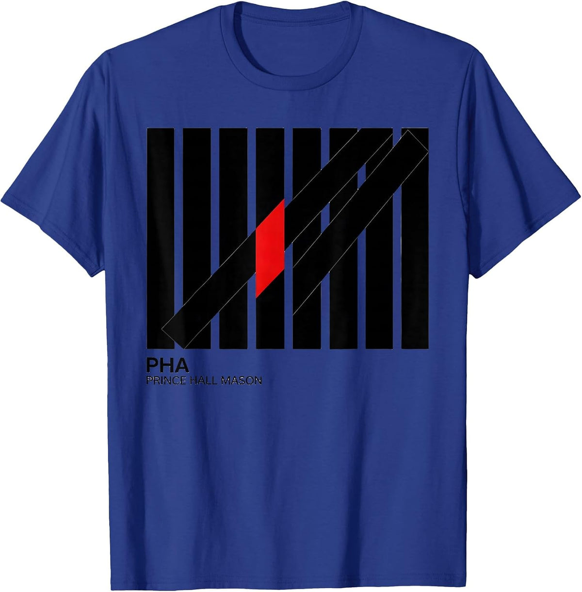 PHA Prince Hall Mason Fraternal Pride Masonic Lodge Gift T-Shirt - Royal Blue