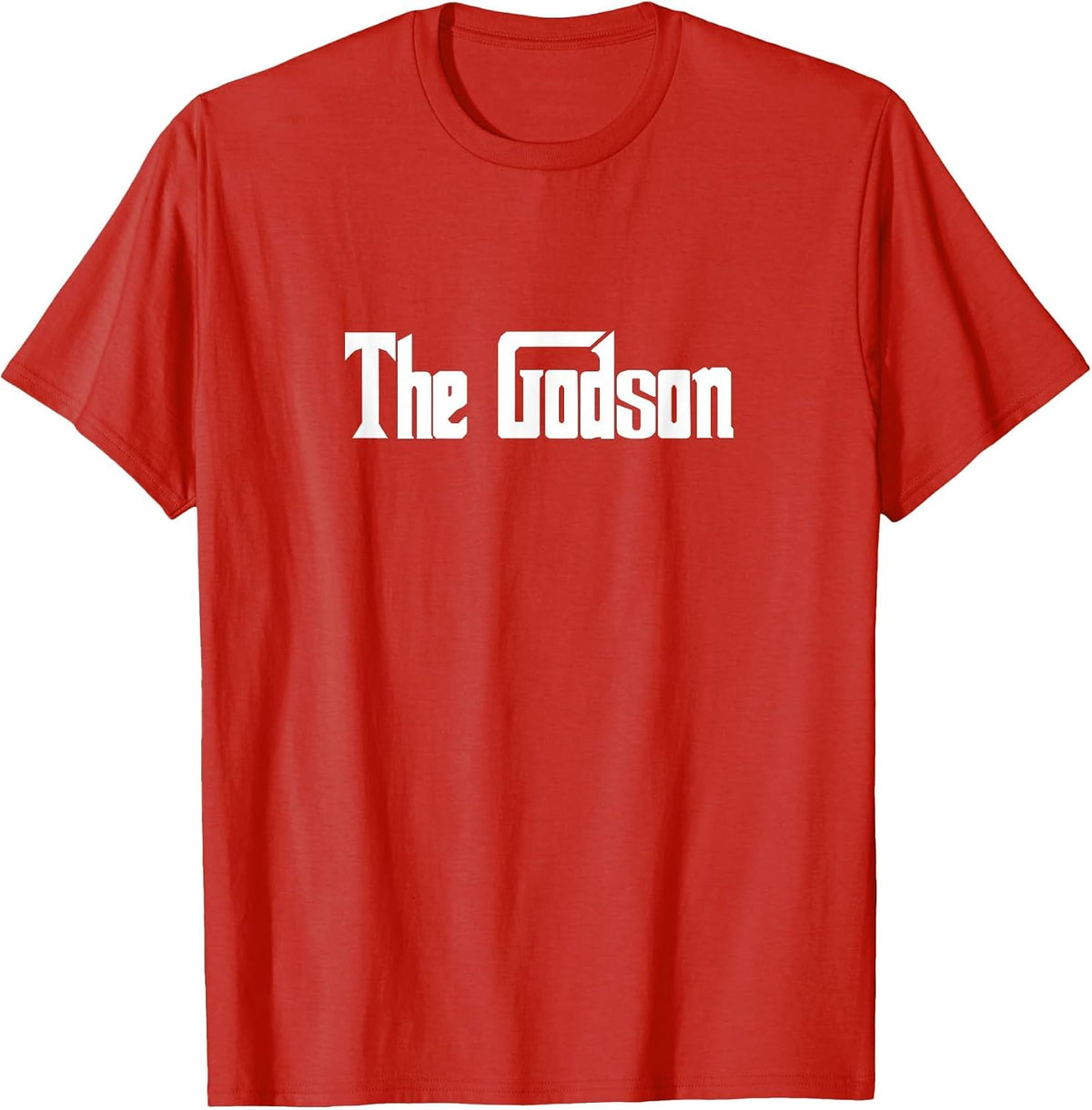 The Godson Birthday T Shirts for Men Boys Mafia Gangster Tees Gift for Son - Red
