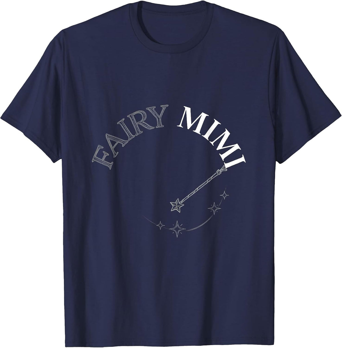 Fairy Mimi Whimsical Grandmother Fairy Godmother Gift T-Shirt - Navy Blue