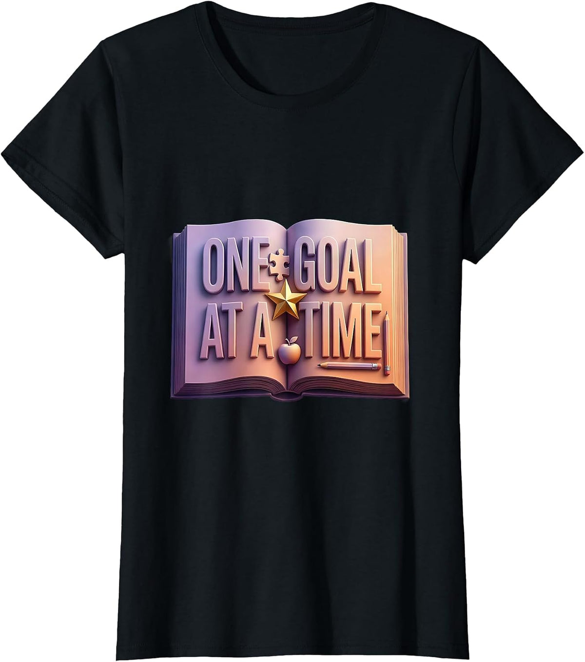 One Goal At A Time Special Education Teacher T-Shirt - Black