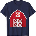 Red Barn T-Shirt - Navy Blue