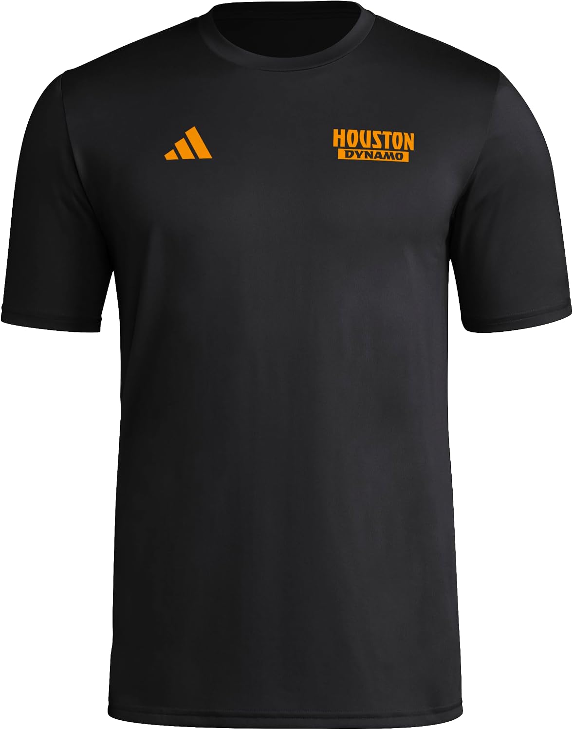 adidas Men's Houston Dynamo Local Warp Pre-Game Short Sleeve T-Shirt - Black\/Houston Dynamo