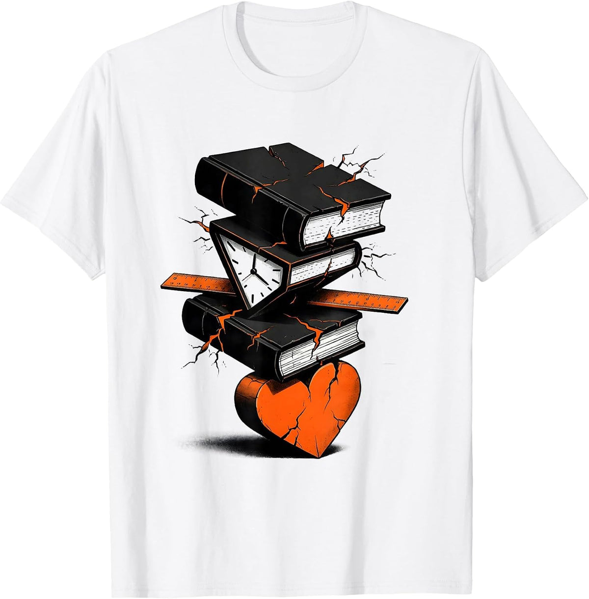 Men's Brutalist Classroom Tower Paraeducator Appreciation Gift T-Shirt - White