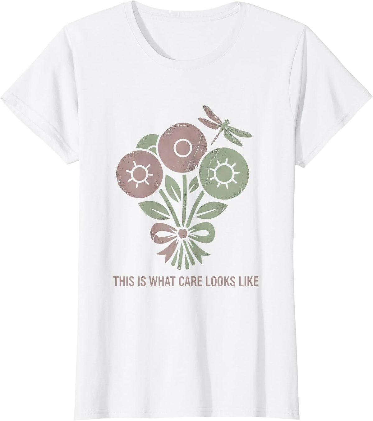 This Is What Care Looks Like Social Worker Design T-Shirt - White