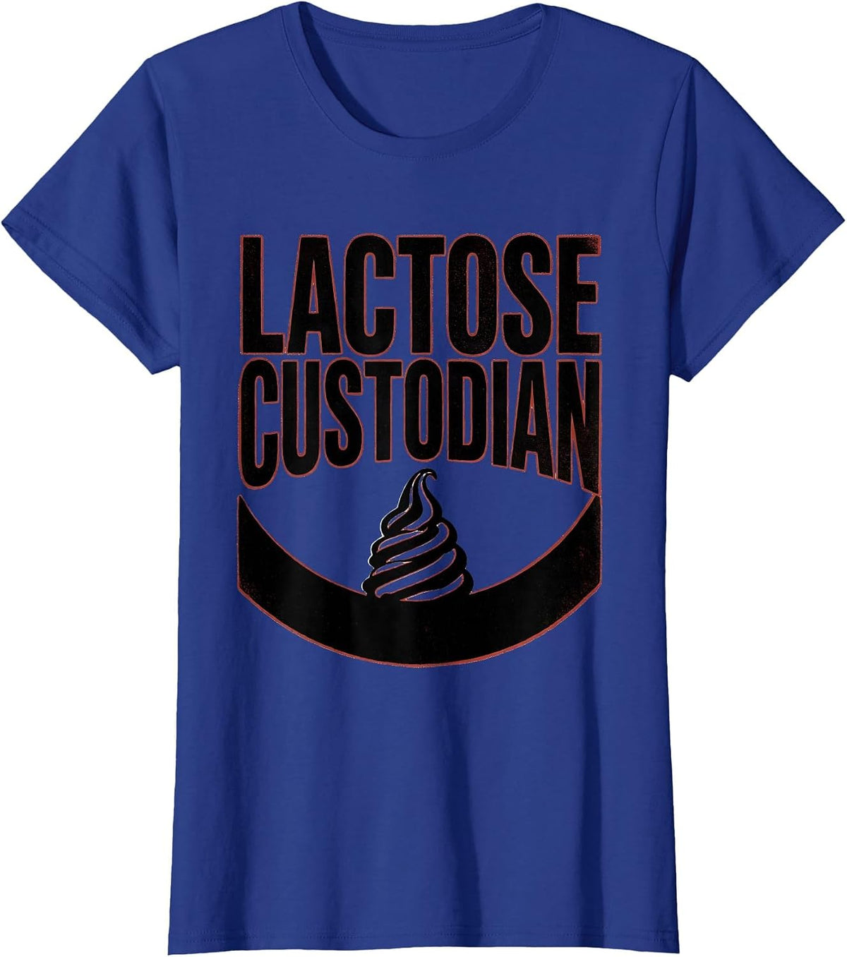 Women's Lactose Custodian Funny Glizzy Gobbler Meme Humor T-Shirt - Royal Blue
