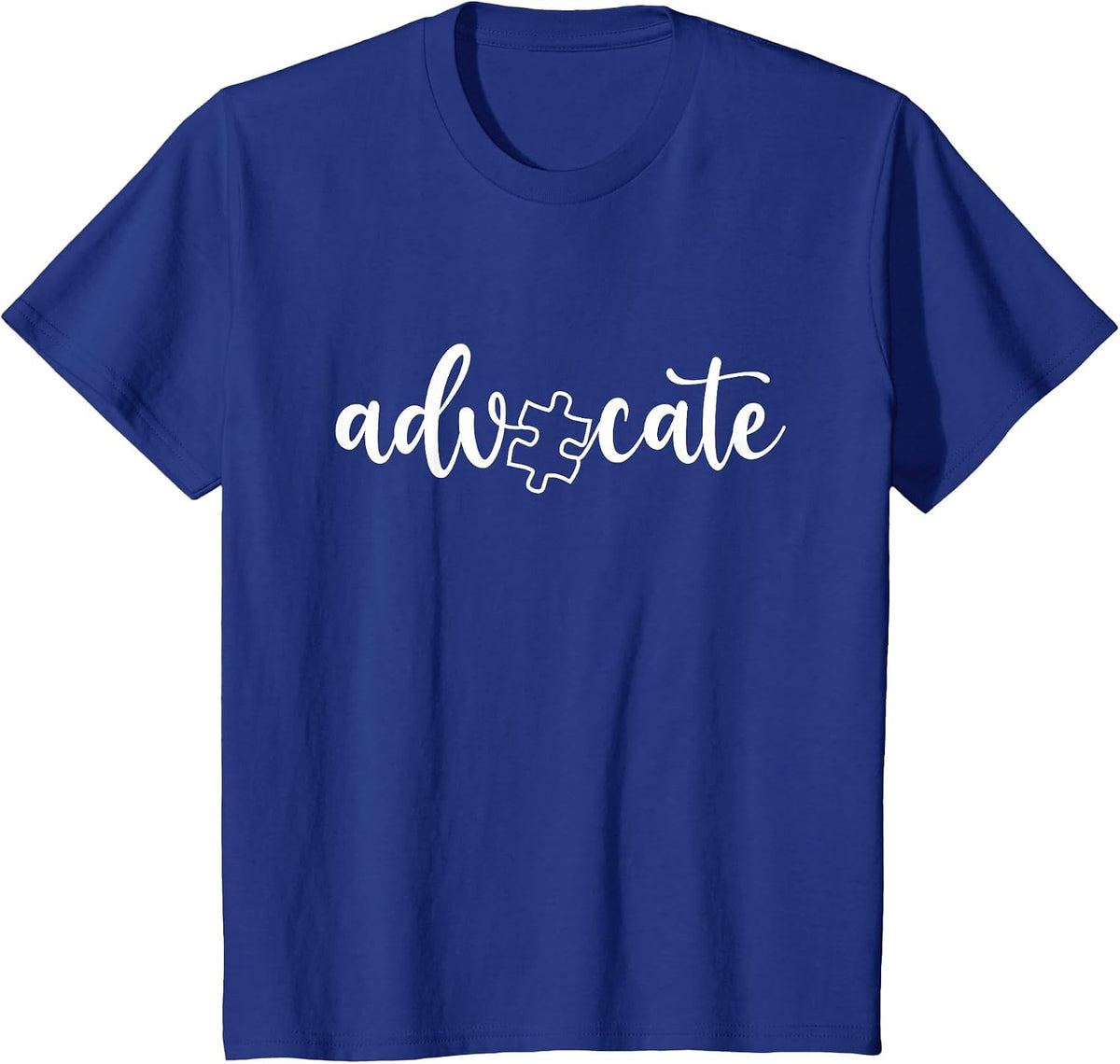 Autism Awareness Advocate T-Shirt - Royal Blue