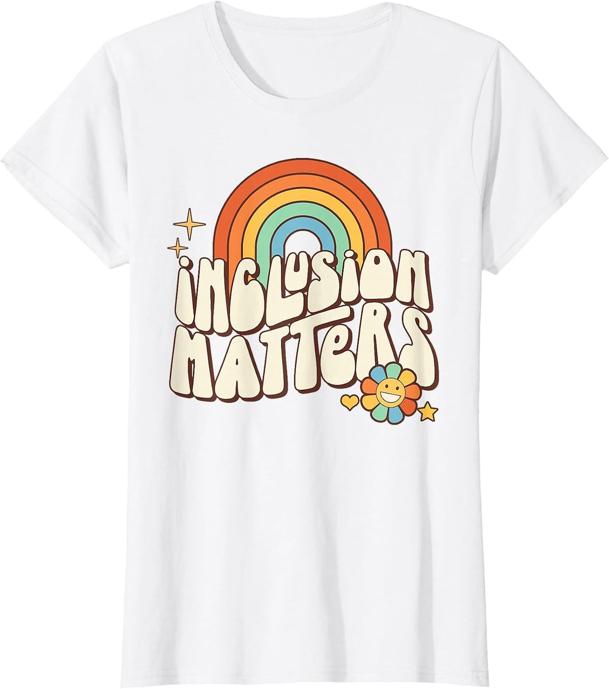 Special Education SPED Teacher Autism Inclusion Matters T-Shirt - White