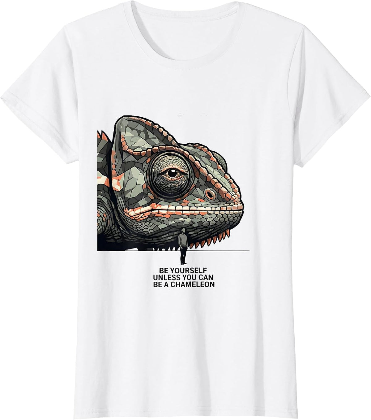 Be Yourself Unless You Can Be A Chameleon Funny T-Shirt - White