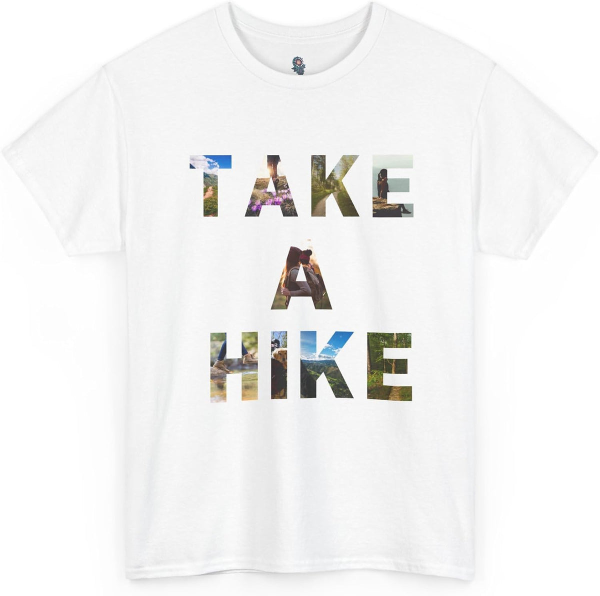 Take a Hike T-Shirt | Hiking Outdoor Adventure Typography Tee - White
