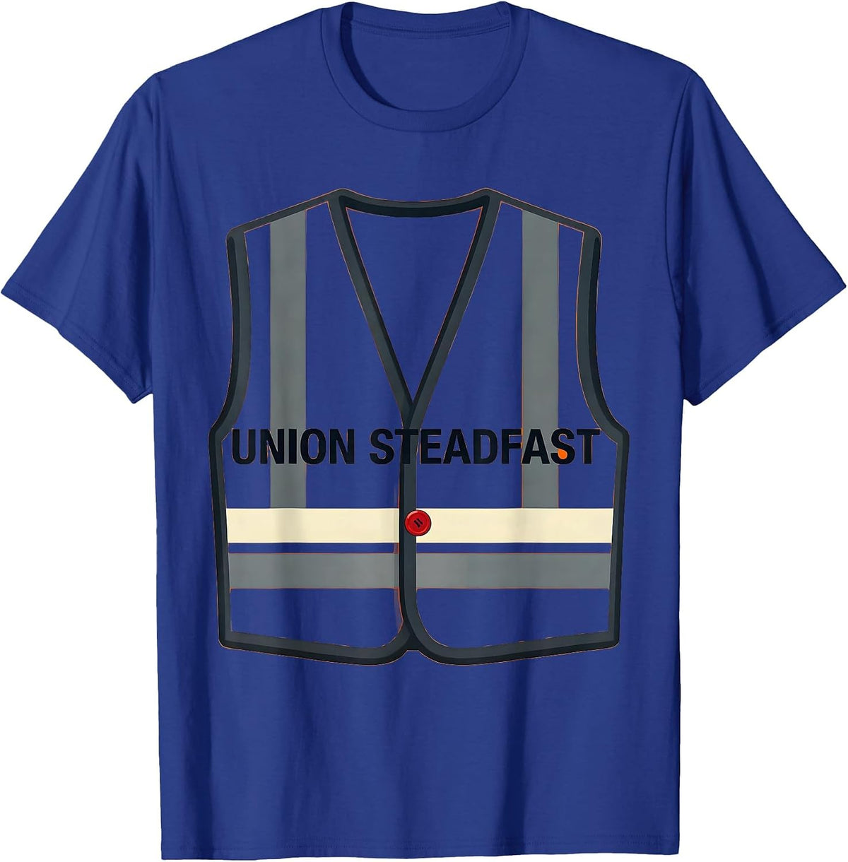 Men's Union Steadfast Bold Union Worker Solidarity Labor Day T-Shirt - Royal Blue