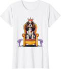 Women's Cavalier King Charles Spaniel Crown Dog Lover Pet Pride T-Shirt - White