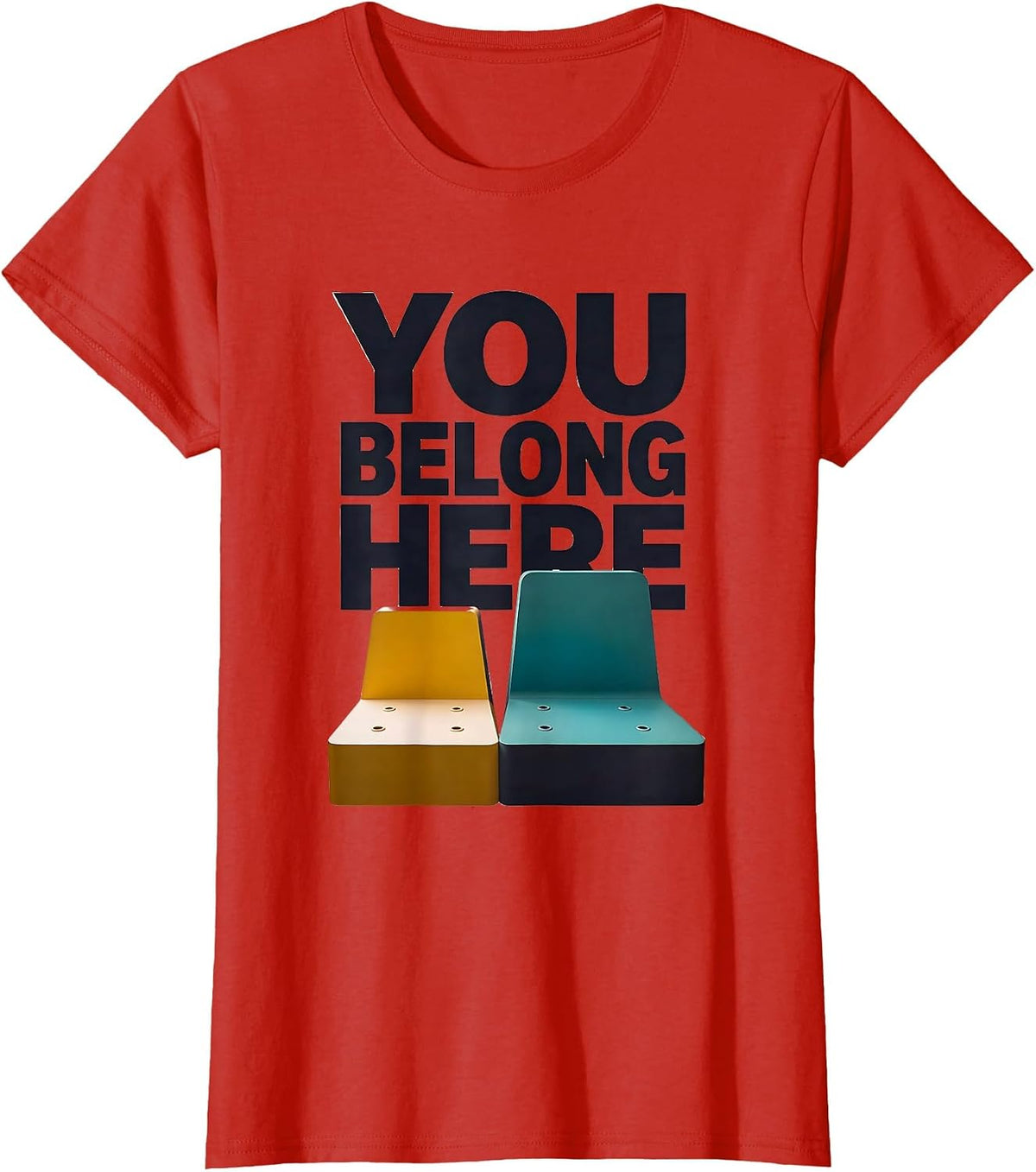 You Belong Here Special Education Teacher Autism Awareness T-Shirt - Red