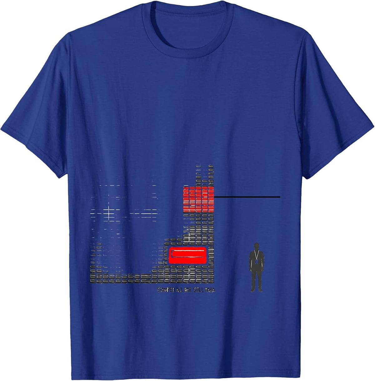 Men's Stamped All Day, Still Para Funny Paraprofessional SPED T-Shirt - Royal Blue