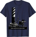 Warning: Shiba Inu Will Not Return This Bone Funny Dog Mom T-Shirt - Navy Blue