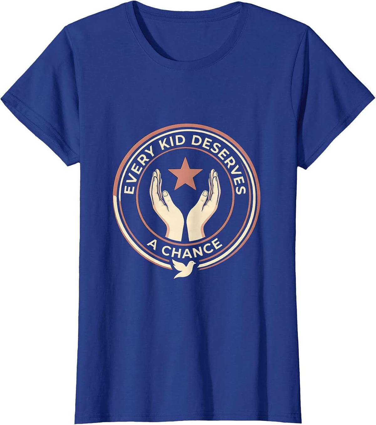 Women's Every Kid Deserves A Chance Sped Teacher Design T-Shirt - Royal Blue