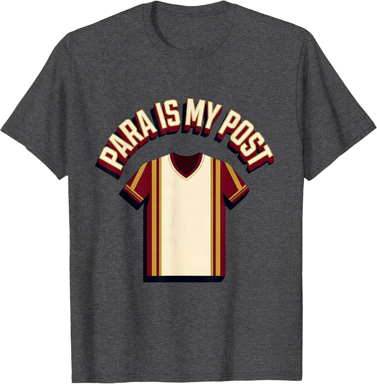 Para Is My Post Funny Paraprofessional Paraeducator T-Shirt - Dark Heather Grey