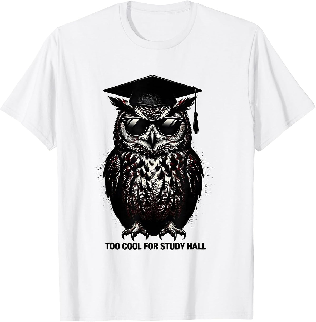 Men's Too Cool For Study Hall Teacher Life Design T-Shirt - White