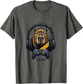 AFK Main Minimalist Capybara Gamer Bruh Meme Humor T-Shirt - Asphalt Grey