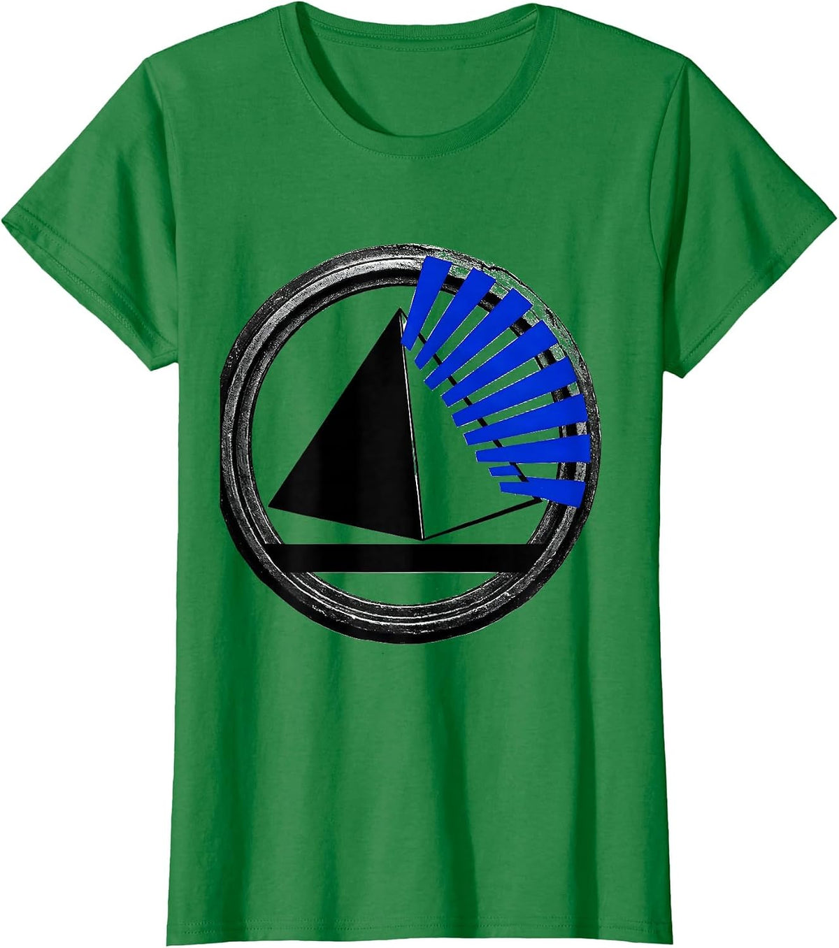 Women's Crystal Prism Data Light Refraction Graphic T-Shirt - Kelly Green
