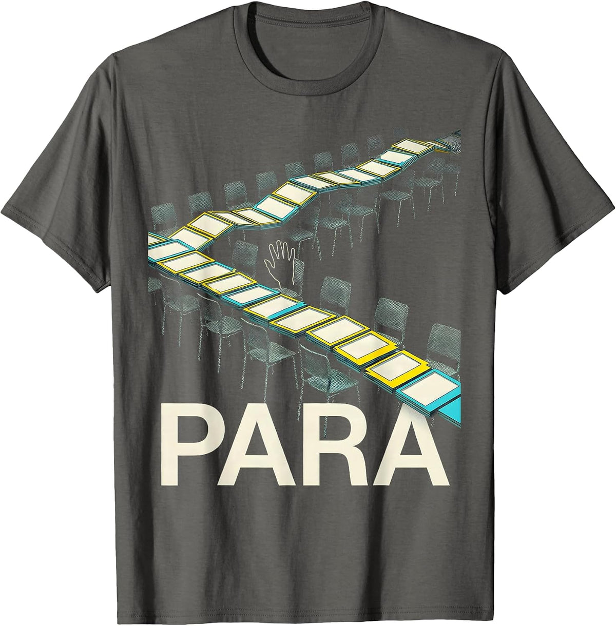 Men's Para Heartfelt Humor School Paraprofessional Paraeducator T-Shirt - Asphalt Grey
