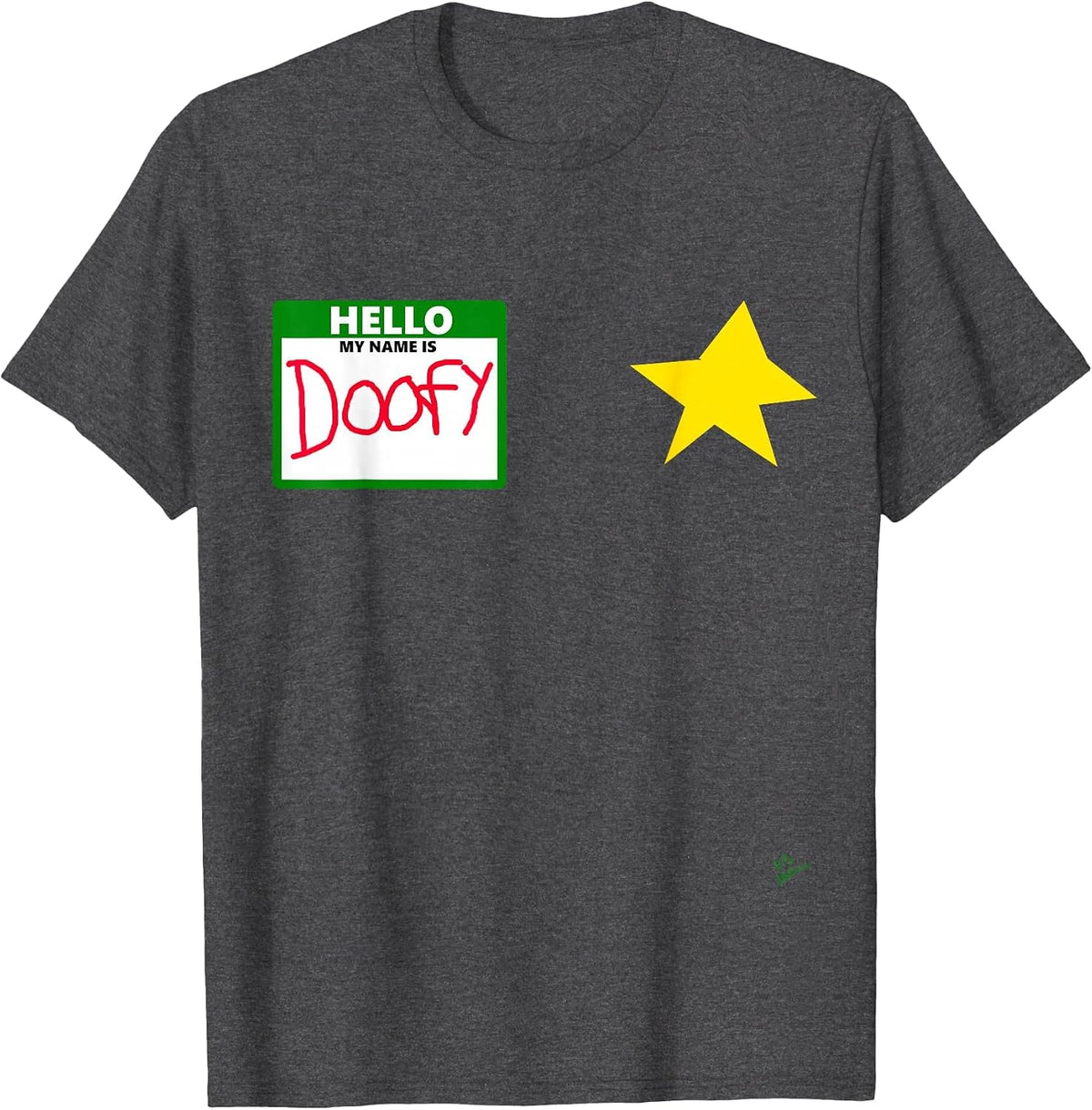 Funny Halloween Officer tee - doofy Costume Halloween T-Shirt - Dark Heather Grey