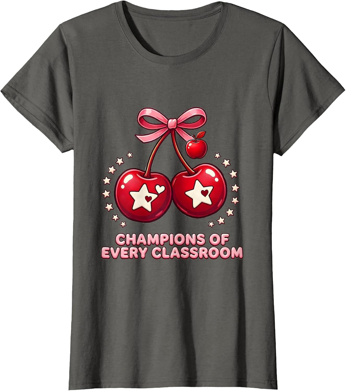 Women's Champions of Every Classroom Special Education Tee T-Shirt - Asphalt Grey