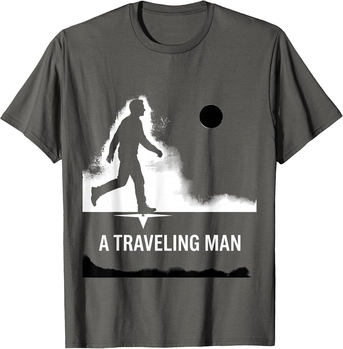 Men's A Traveling Man Freemason Masonic Brotherhood Pride T-Shirt - Asphalt Grey