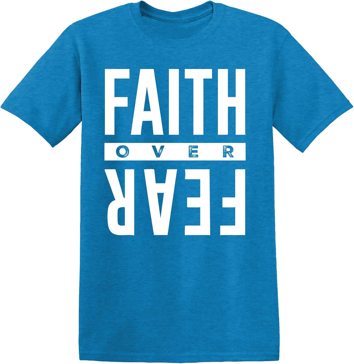 Jesus Shirt Religious Gifts Christian Graphic Tees for Men - Heather Sapphire4