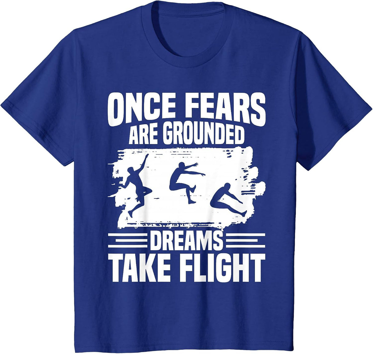 Triple Jumper Spikes Track & Field Spikes Triple Jump T-Shirt - Royal Blue