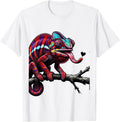 Men's Pride Chameleon Crude Humor LGBTQ Ally Funny T-Shirt - White