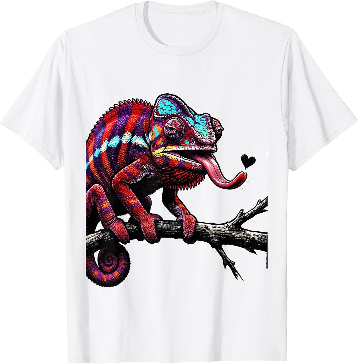 Men's Pride Chameleon Crude Humor LGBTQ Ally Funny T-Shirt - White