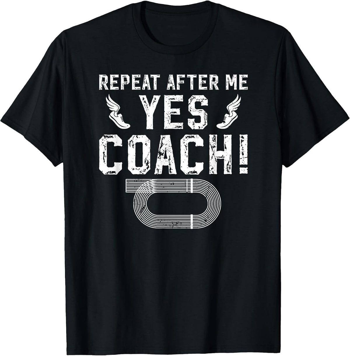 Track and Field Coach Funny Track and Field Athlete T-Shirt - Black