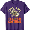 Men's This Is My Flapper Costume Retro Roaring 20s Party Halloween T-Shirt - Purple