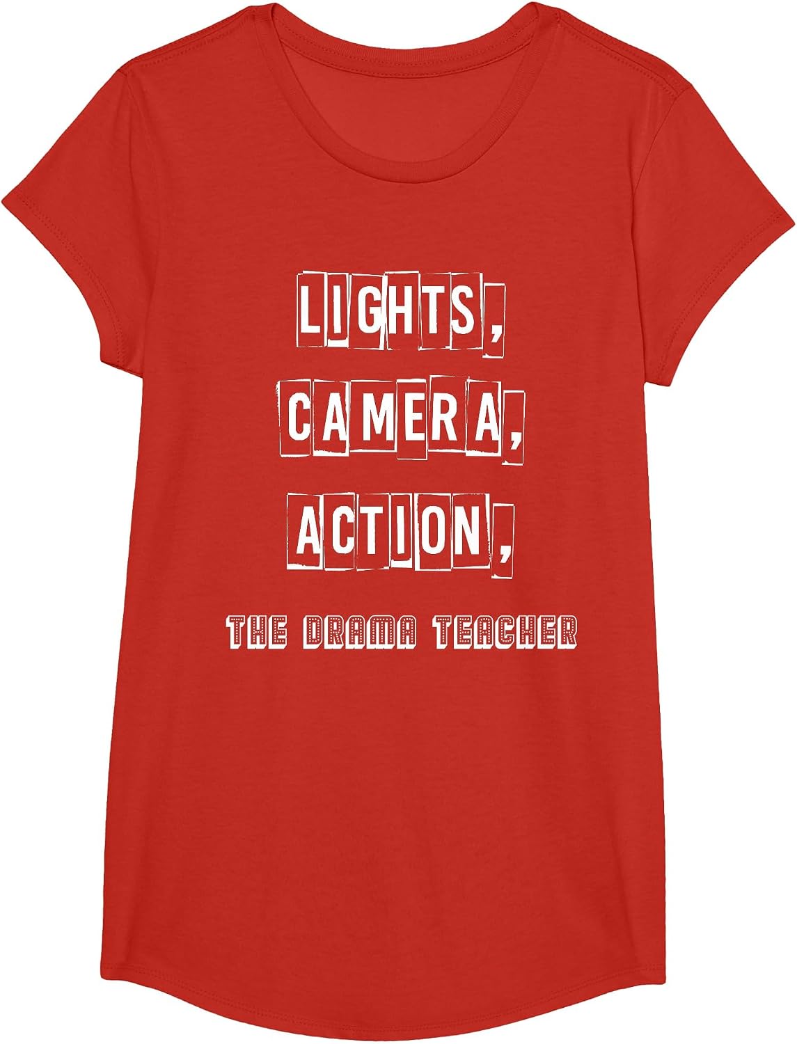 Drama Teacher Theater Actor Student T-Shirt - Girls Red