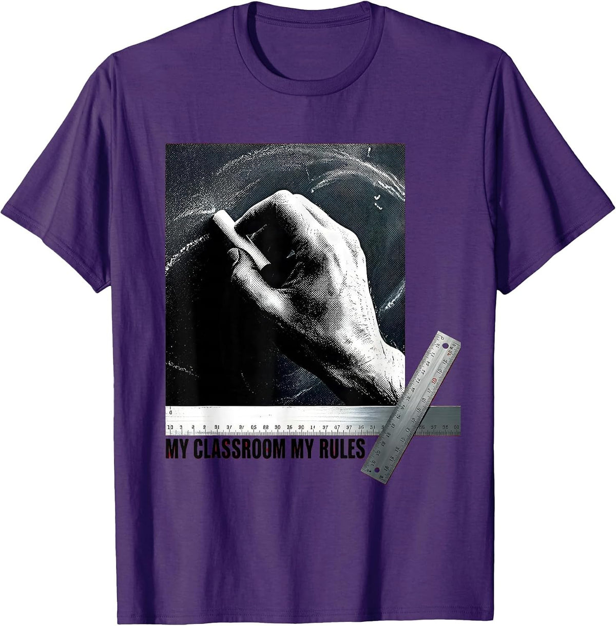 My Classroom My Rules Teacher Design T-Shirt - Purple