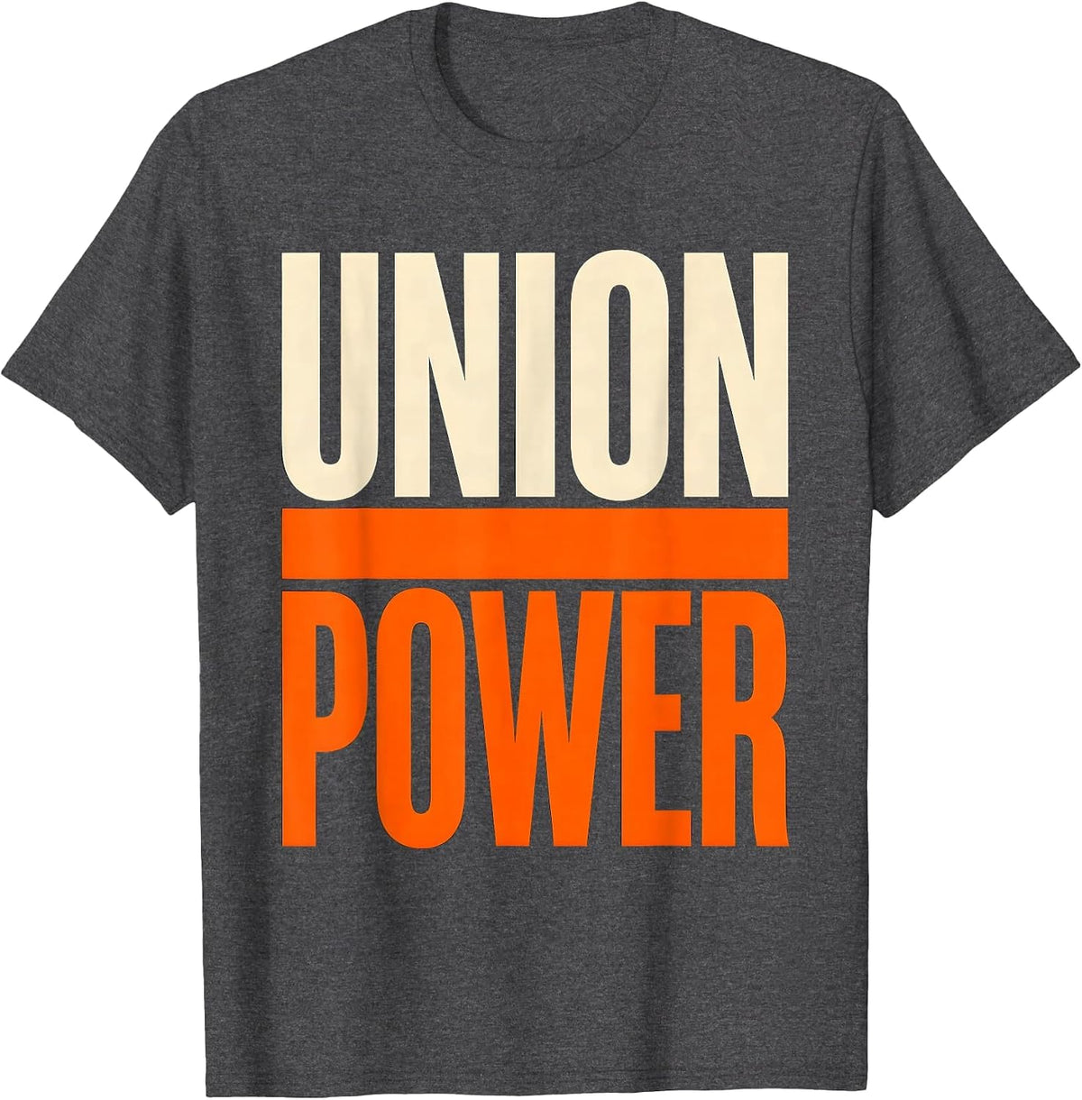 Men's Union Power Proud Skilled Trades Workers Labor Solidarity T-Shirt - Dark Heather Grey