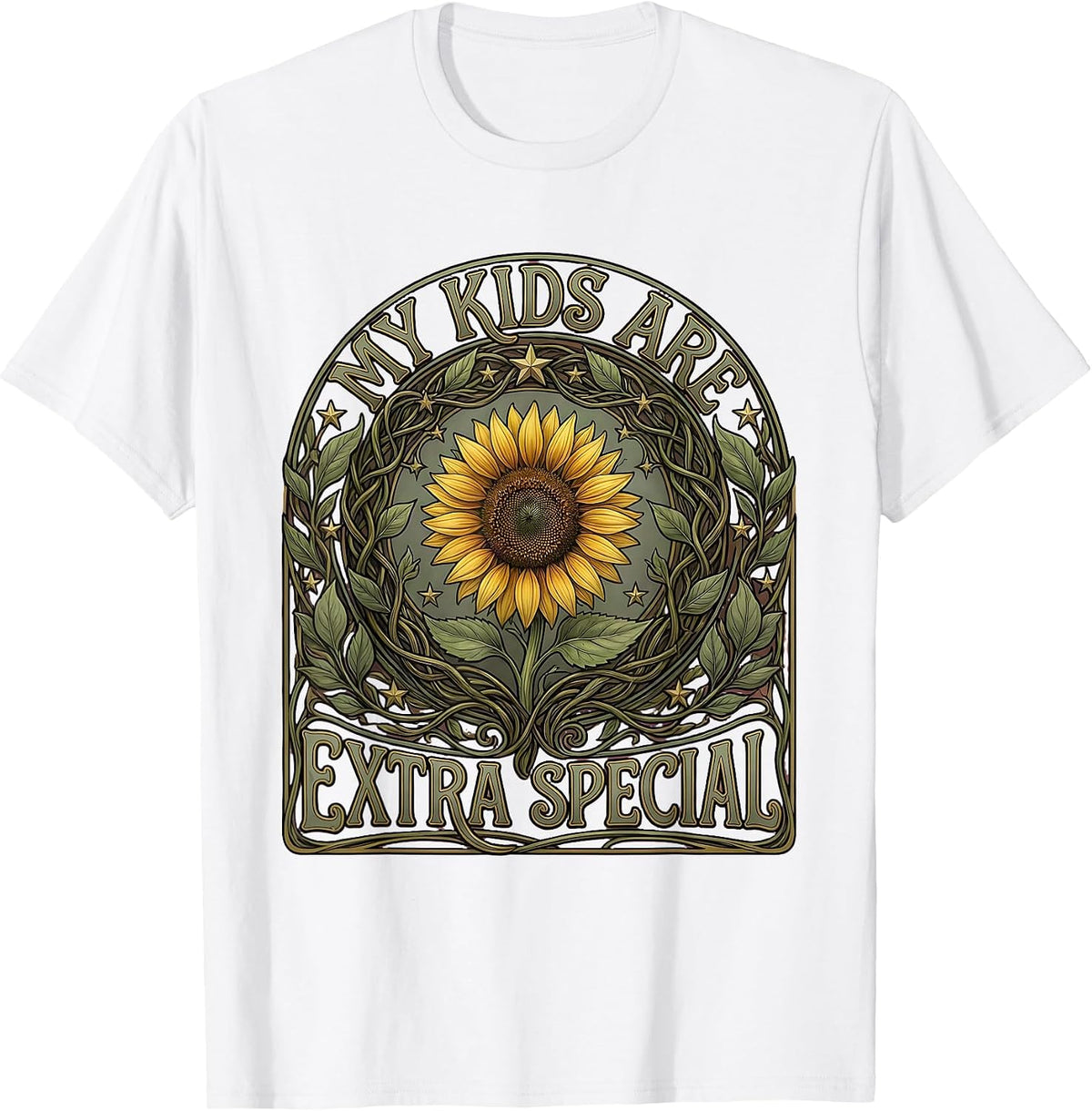 Men's My Kids Are Extra Special Education Teacher Design T-Shirt - White