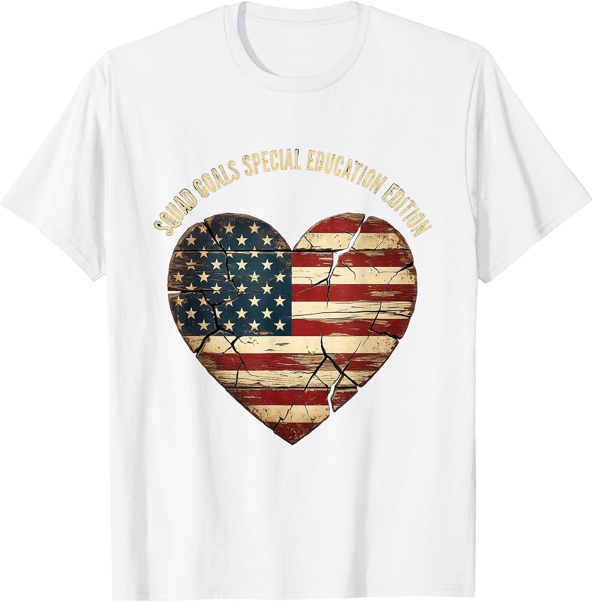 Men's Squad Goals Special Education Edition Teacher Design T-Shirt - White