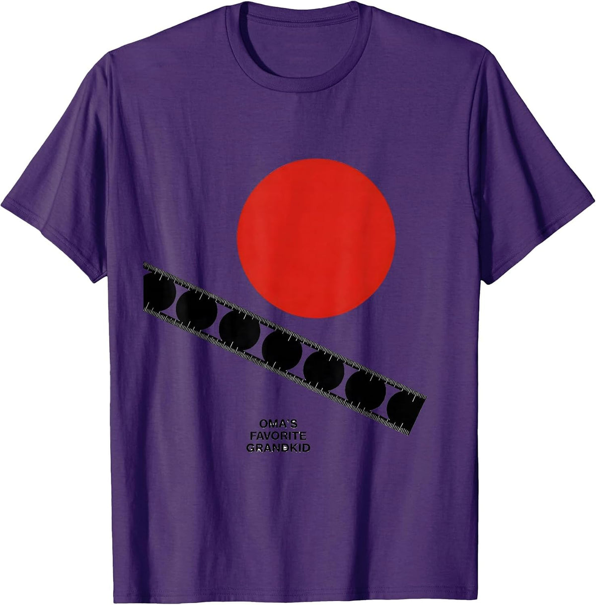 Oma's Favorite Grandkid Funny Grandparent Grandchild Family T-Shirt - Purple