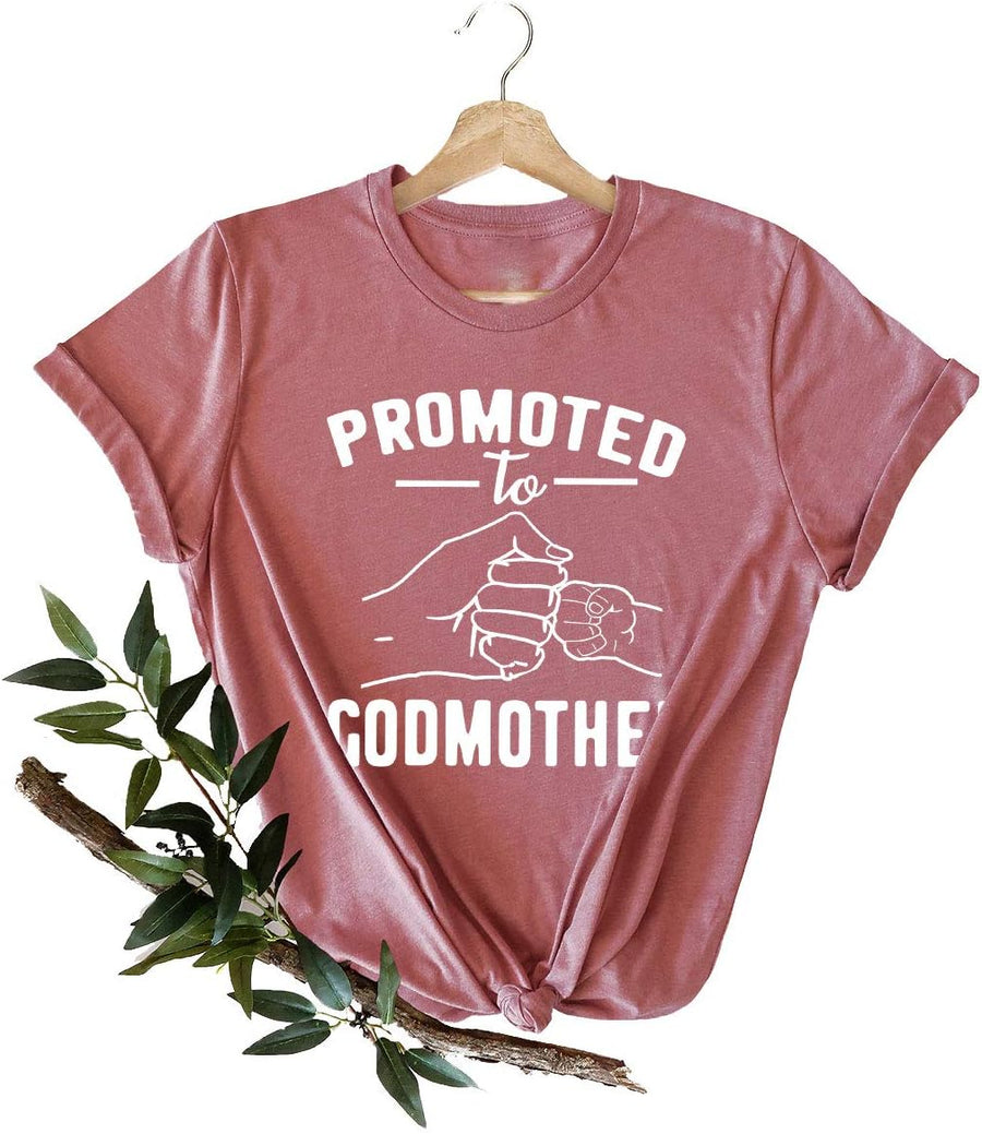 Promoted to Godmother Shirt - Promoted to Shirt for Women, Established Shirt, Godmother Est. 2023 Tee, My Godmother Shirt,