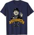 Tuxedo Is My Mood Dapper Style Design T-Shirt - Navy Blue