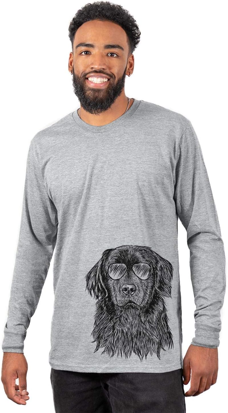 Aviator Jinx the Newfoundland Dog Triblend T-Shirt - Unisex Unisex Long Sleeve