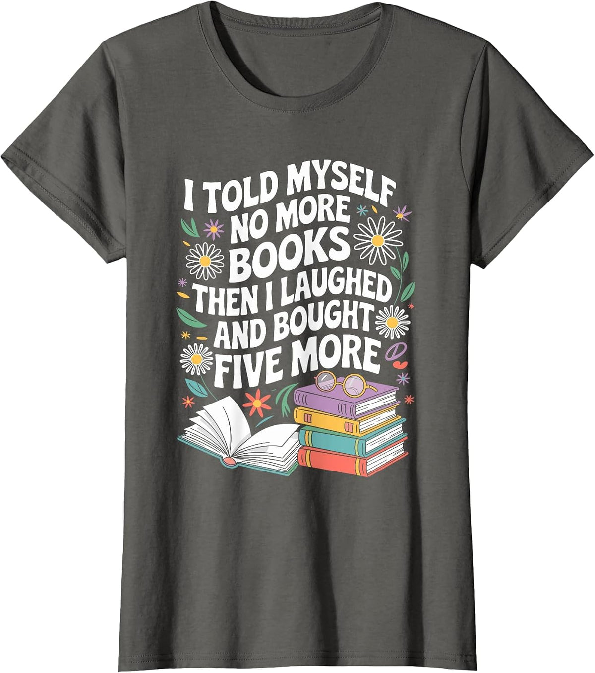 Reading Teacher for Readers and Bookworms T-Shirt - Asphalt Grey